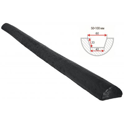 Полубревно декоративное "Рустик" 50х100мм 1000мм Арнодекор купить в Санкт-Петербурге