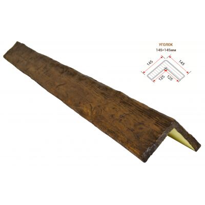 Уголок декоративный "Рустик" 145х145мм 3000мм Арнодекор купить в Санкт-Петербурге