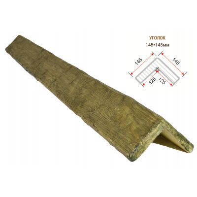 Уголок декоративный "Рустик" 145х145мм 3000мм Арнодекор купить в Санкт-Петербурге