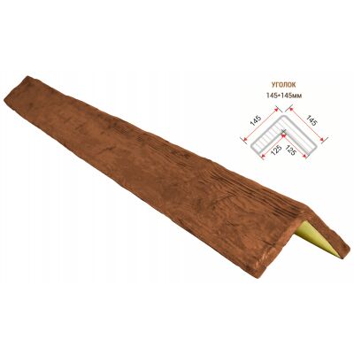 Уголок декоративный "Рустик" 145х145мм 3000мм Арнодекор купить в Санкт-Петербурге