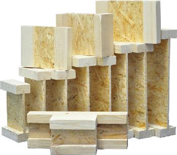 Балка двутавровая клееная усиленная БДКШ-406 ЛВЛ (406х89 мм) купить в Санкт-Петербурге