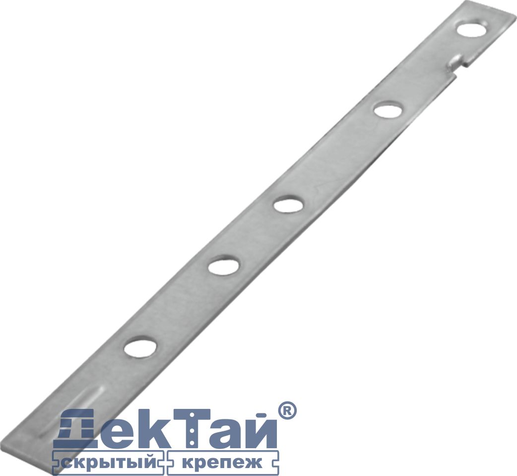Скрытый крепёж Змейка-универсал 190 для террасной и фасадной доски  (металл) купить в Санкт-Петербурге