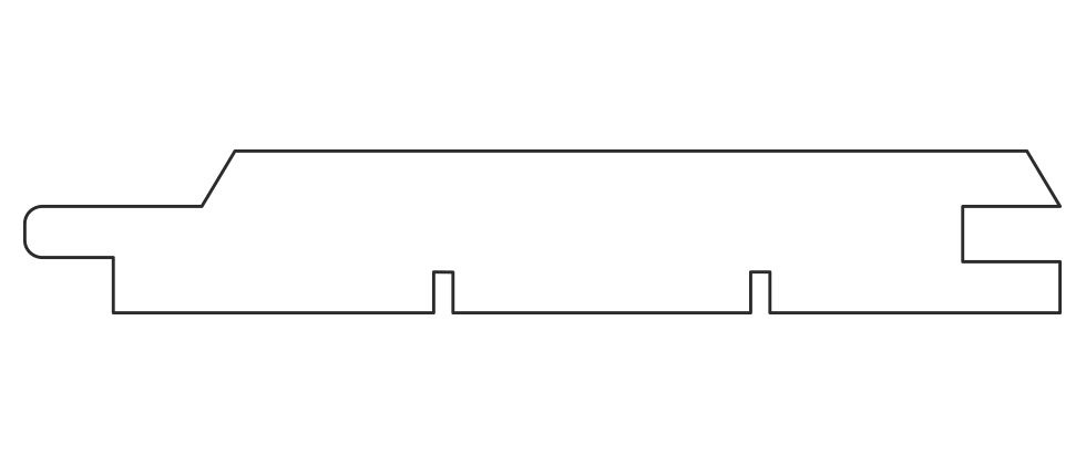 Фасадная термообработанная доска Lunawood, профиль UTV 19х117 мм