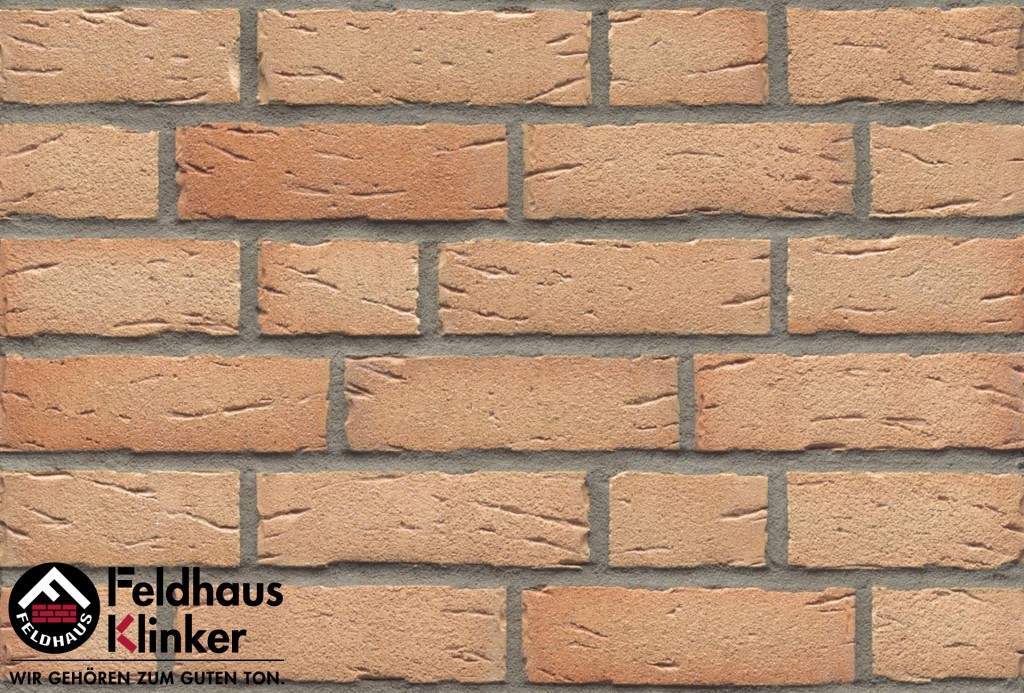 Клинкерная плитка ручной формовки Feldhaus Klinker, Sintra crema duna 240х71х14 мм, R696NF14