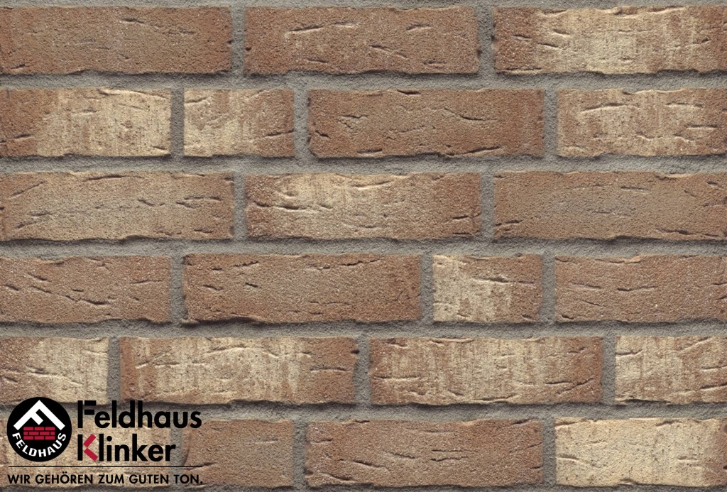 Клинкерная плитка ручной формовки Feldhaus Klinker, Sintra crema duna 240х71х14 мм, R677NF14