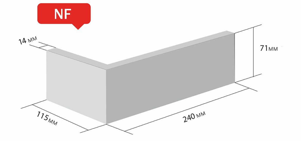 Плитка угловая CALAIS NF угол 240x14x71x115мм Bannbersheid Roben, Плитка угловая CALAIS NF угол 240x14x71x115мм Bannbersheid Roben