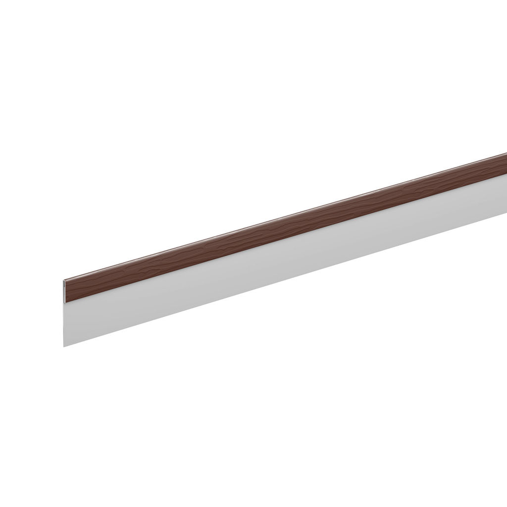 Финишная планка PE Zn275, Шоколадно-коричневая 8017