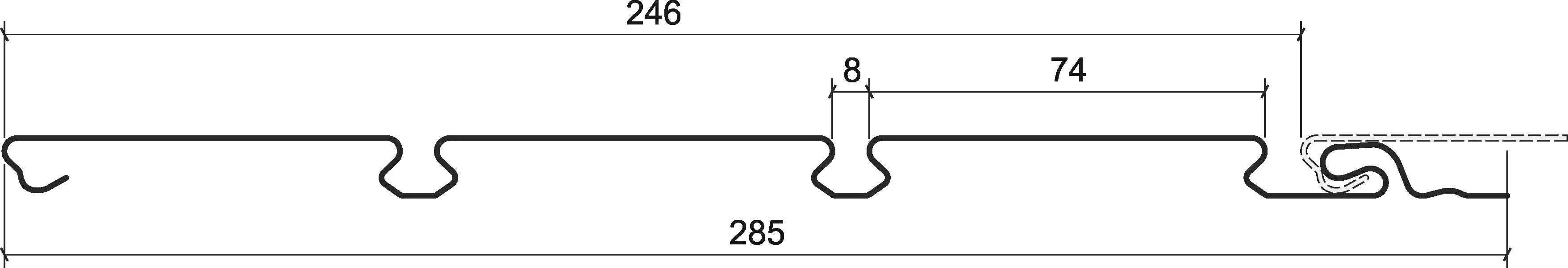 Софит Grand Line Estetic со скрытой перфорацией серый графит купить в Санкт-Петербурге