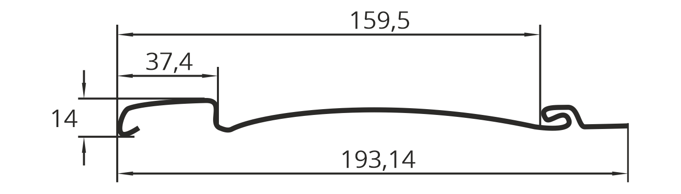 Сайдинг Grand Line Classic Standart Вертикальный S6,3 3.0 купить в Санкт-Петербурге