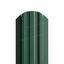 Штакетник металлический LANE-O М-образный фигурный верх PE 0,40мм темно-зеленый 6005