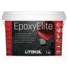 LITOKOL EpoxyElite 1кг Эпоксидная 2-х комп кислотостойкая затирка от 1 до 15мм E.06 Мокрый асфальт