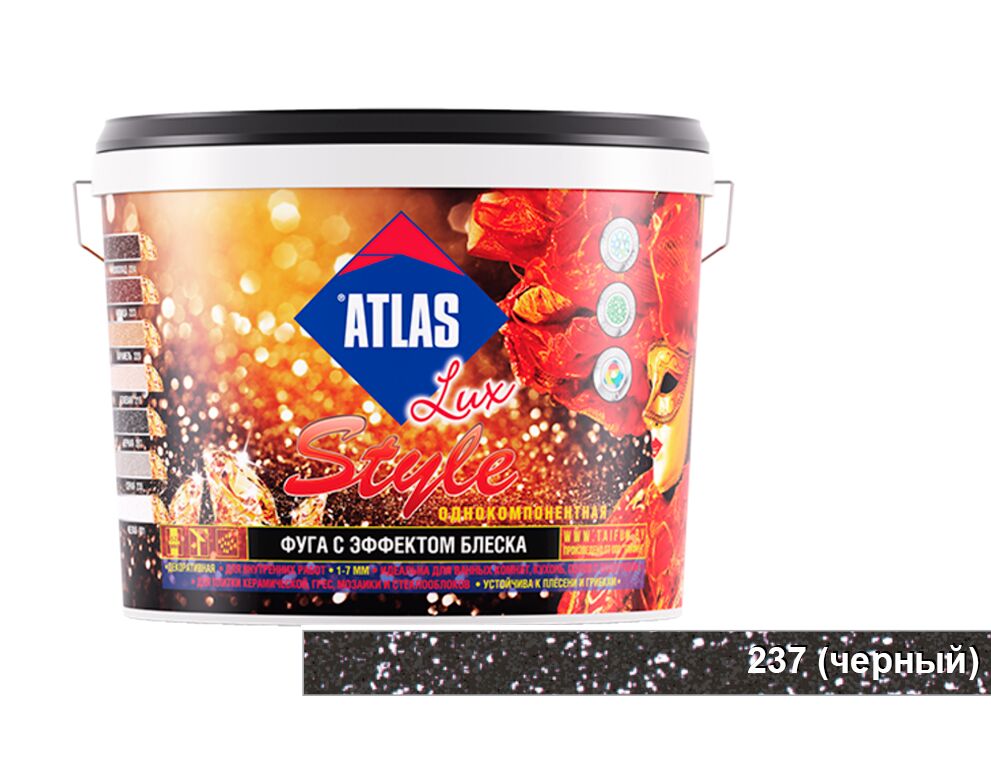 ATLAS LUX STYLE Затирка для швов с эффектом блеска 237 купить в Санкт-Петербурге