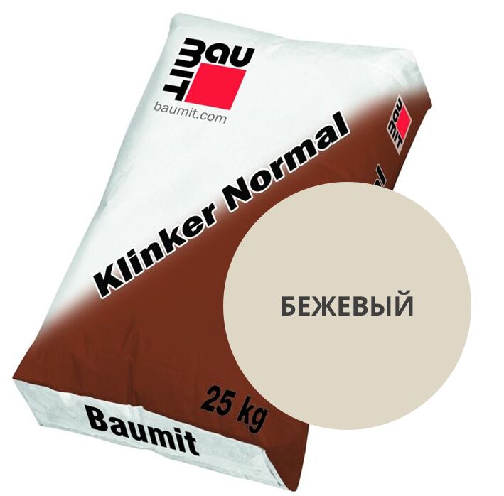 Klinker Normal 25 кг Кладочный раствор для лицевого кирпича Бежевый