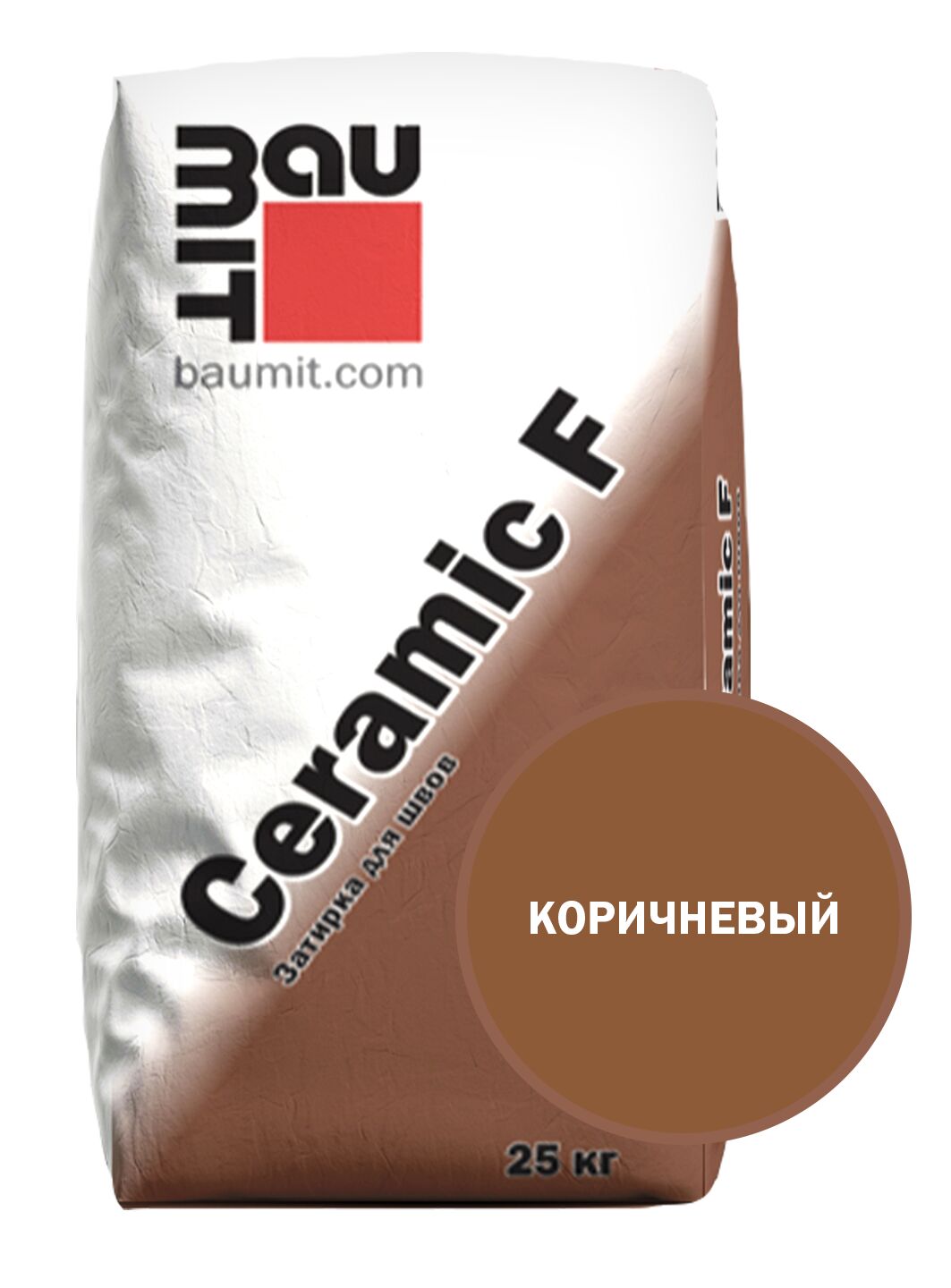 Ceramic F затирка для швов коричневый 25 кг 