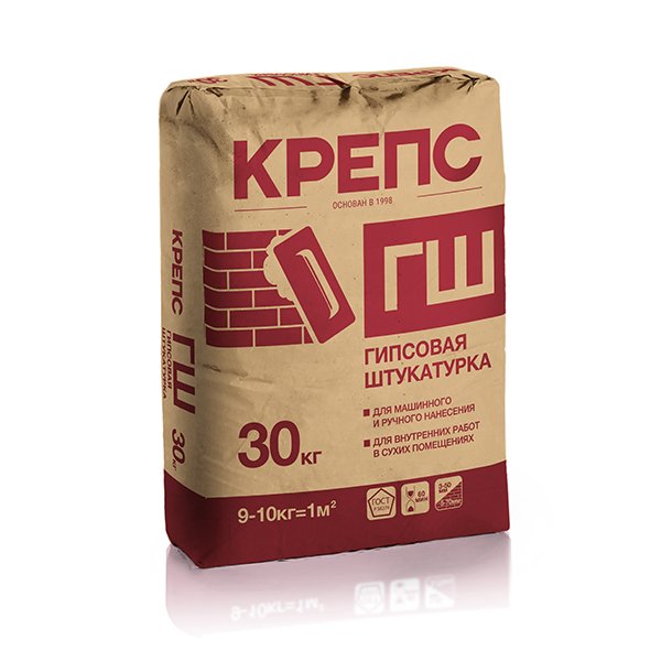 ГШ гипсовая штукатурка для ручного и машинного нанесения, фракция 0,63мм купить в Санкт-Петербурге