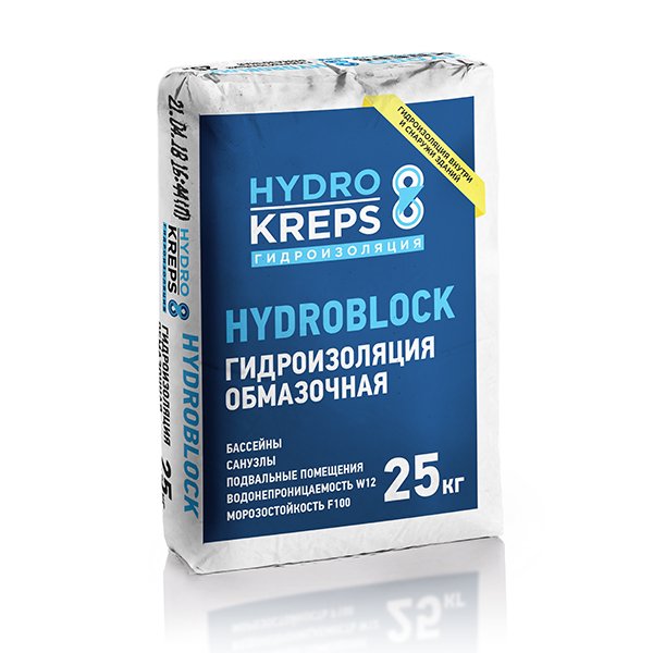 HYDROBLOCK 25кг Гидроизоляция КРЕПС купить в Санкт-Петербурге