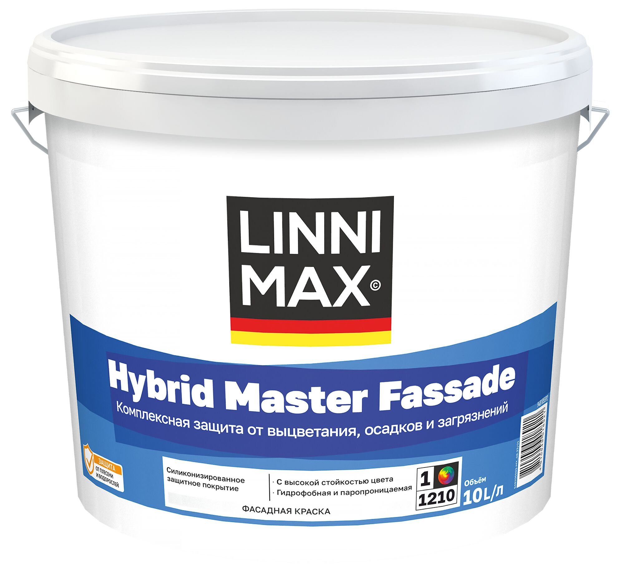 Hybrid Master Fassade 2,5л Краска силикон модифицированная д/наружных работ База1 LINNIMAX, Hybrid Master Fassade 2,5л Краска силикон модифицированная д/наружных работ База1 LINNIMAX