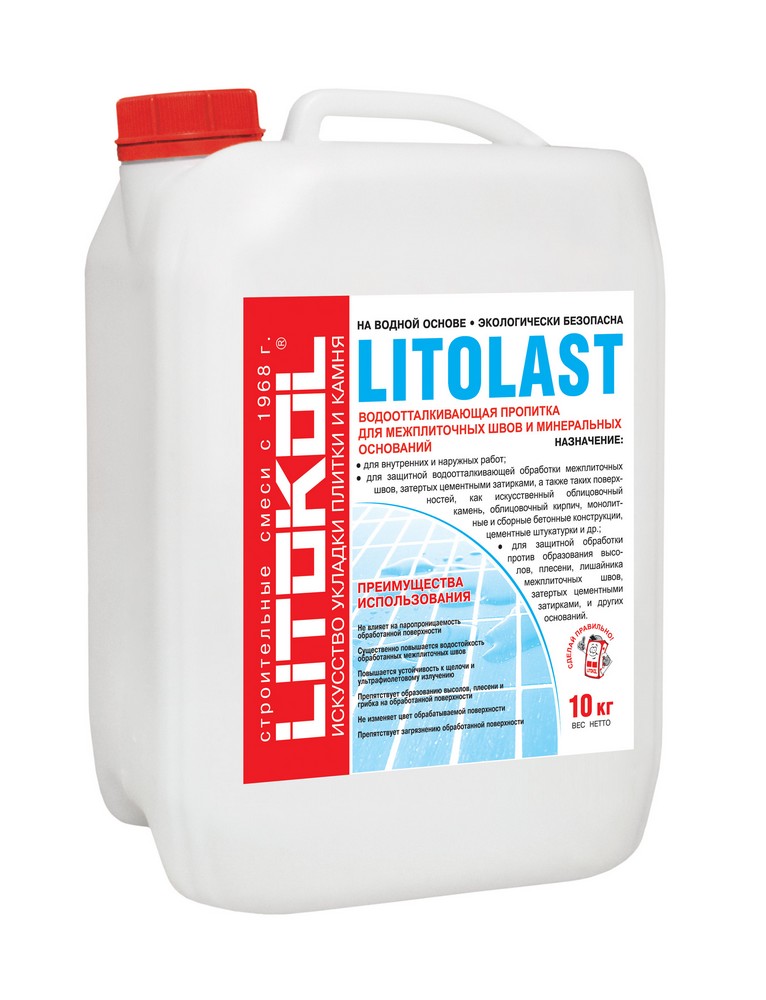 LITOLAST 10кг Гидрофобизатор бесцветный LITOKOL, бесцветный