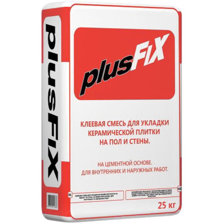 PLUSFIX 25кг Клей цементный серый LITOKOL, серый