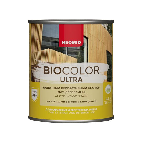 BIO COLOR ULTRA белый 0,9л пропитка готовый NEOMID, BIO COLOR ULTRA белый 0,9л пропитка готовый NEOMID