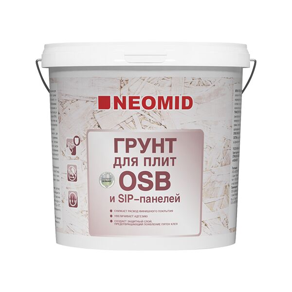 Грунт для плит 7кг OSB готовый NEOMID, белый