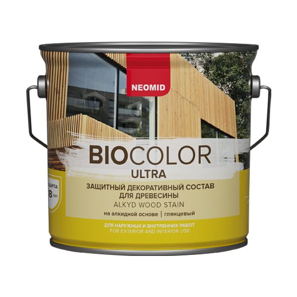 BIO COLOR ULTRA белый 2,7л пропитка готовый NEOMID, белый