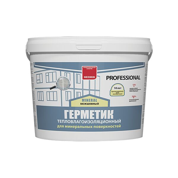 NEOMID mineral professional герметик строительный ведро 3кг готовый 