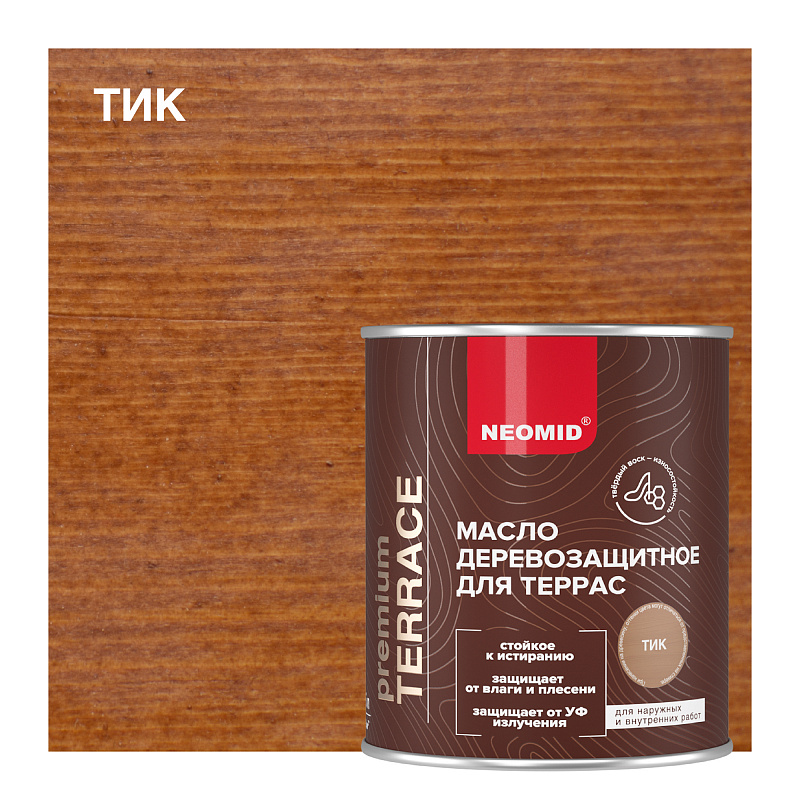 NEOMID Terrace 0.75л Масло для террас, тик