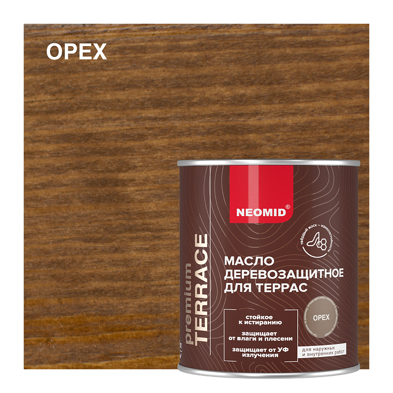 NEOMID Terrace 0.75л Масло для террас, орех
