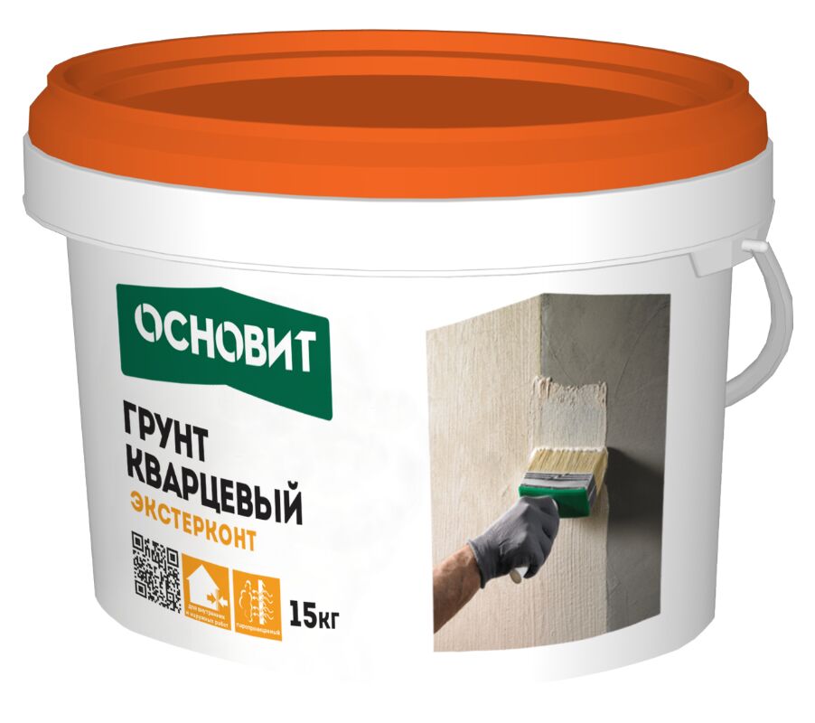 LP54 W ЭКСТЕРКРОНТ 15кг Грунт белый кварцевый ОСНОВИТ купить в Санкт-Петербурге