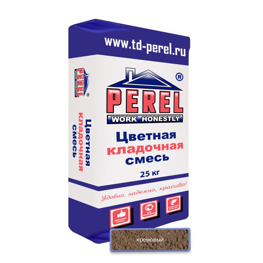 Цветная кладочная смесь Perel NL (лето) 0140 кремовый 25кг, Цветная кладочная смесь Perel NL (лето) 0140 кремовый 25кг