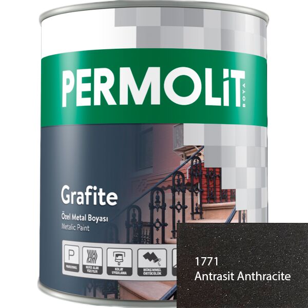 GRAFİTE 0.65л краска для металла эпоксидная графитовая PERMOLIT купить в Санкт-Петербурге