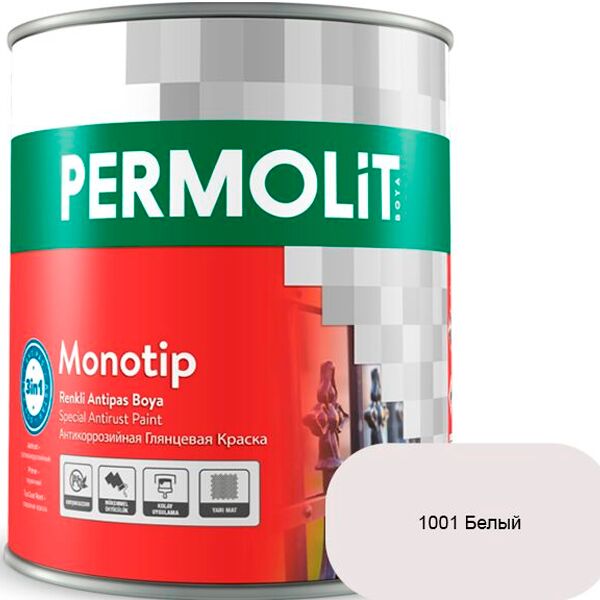 MONOTIP 2.5л краска глянц антикоррозионная 3в1 parlak PERMOLIT купить в Санкт-Петербурге
