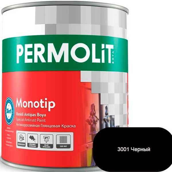 MONOTIP 0.75л краска глянц антикоррозионная 3в1 parlak темно-коричневый PERMOLIT купить в Санкт-Петербурге