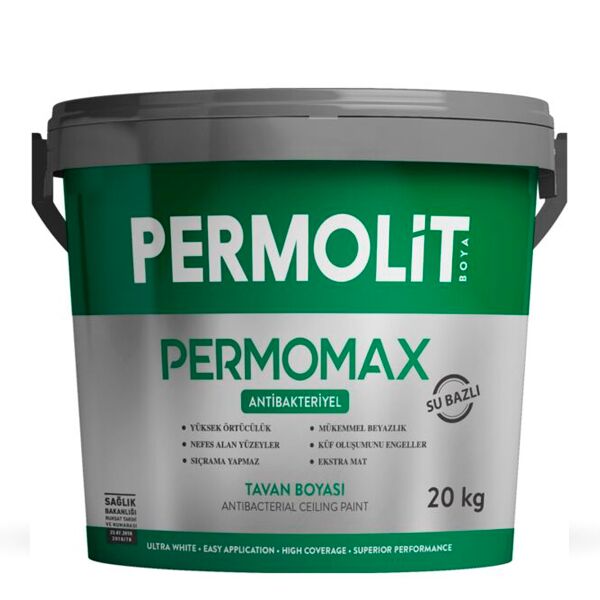 PERMOMAX 10кг (5.5 л) краска для потолка антибактериальная PERMOLIT купить в Санкт-Петербурге