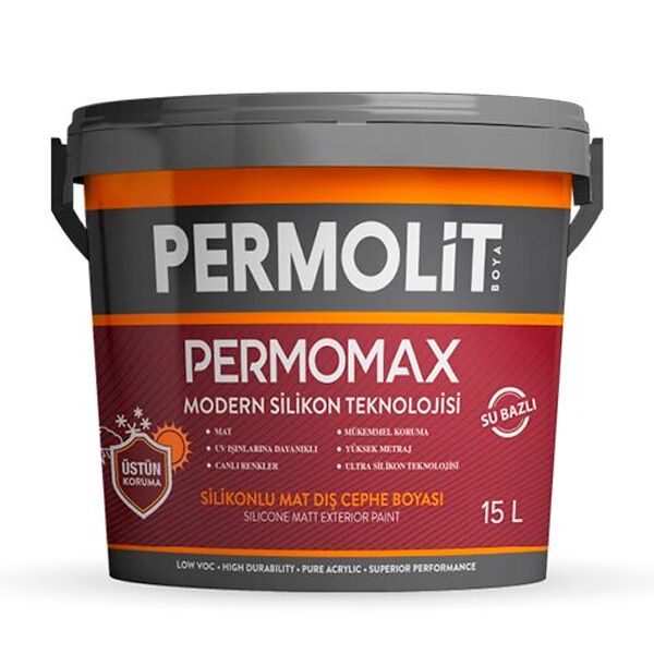 PERMOMAX 15л база TR краска силиконовая фасадная мат PERMOLIT купить в Санкт-Петербурге