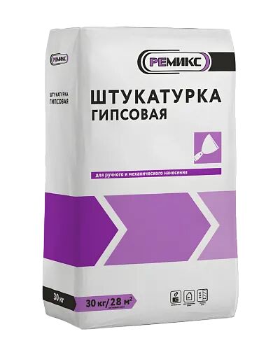 Штукатурка гипсовая РЕМИКС ГШ