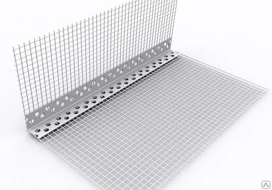 Профиль угловой ПВХ с армирующей сеткой SOVERIT 10х15см 2.5м купить в Санкт-Петербурге