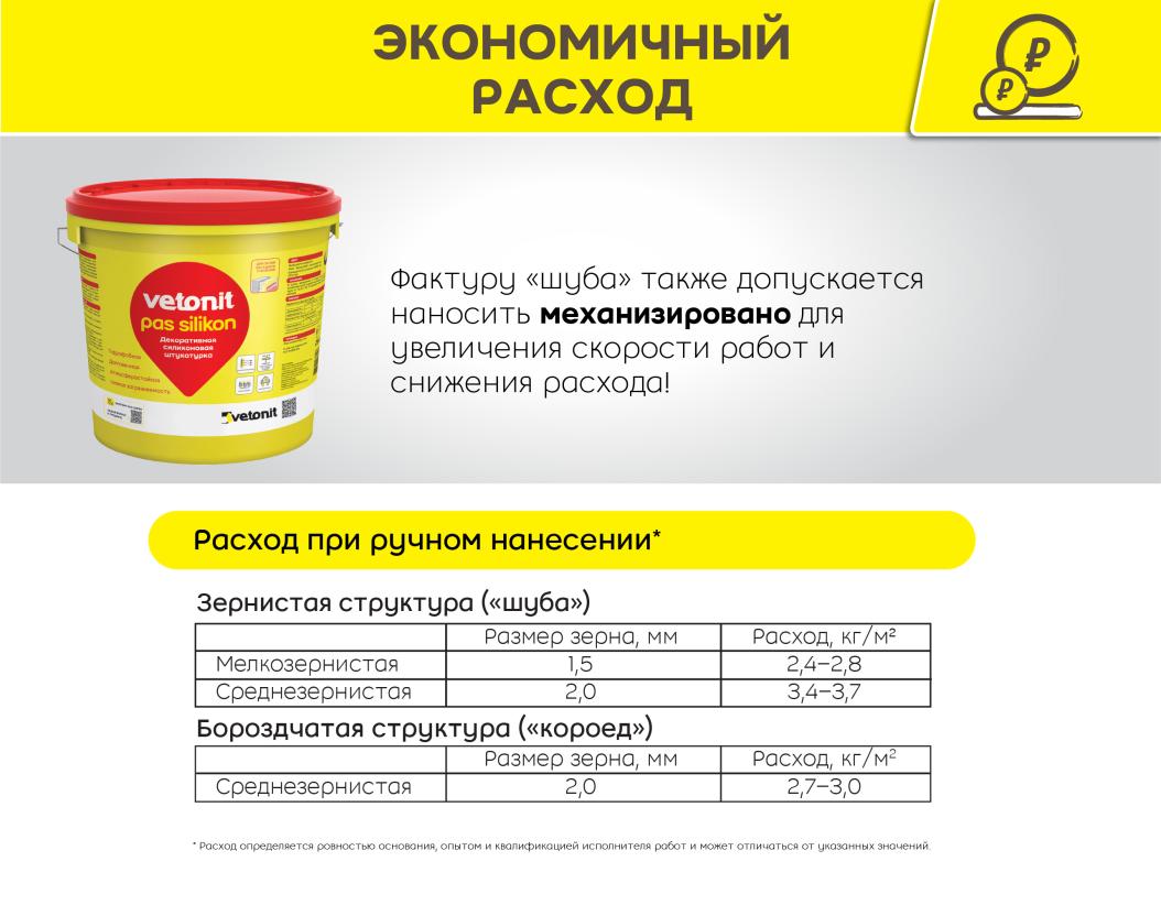 Штукатурка силикатно-силиконовая vetonit pas 2.0 мм 