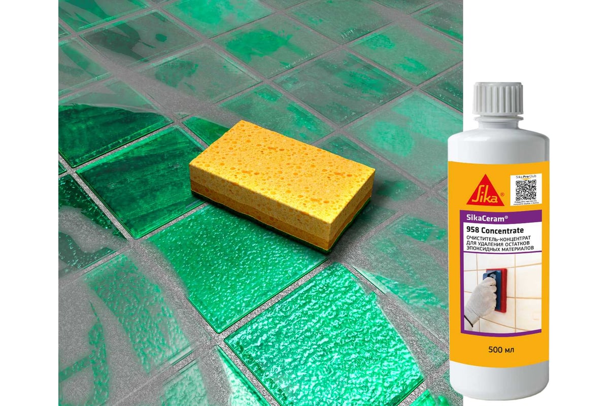 SikaCeram-958 Concentrate 500мл Очиститель концентрированный эпоксидной затирки (разбавляется водой) купить в Санкт-Петербурге