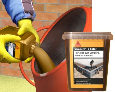 SikaCem-1 Color желтый Краситель для бетонов и растворов купить в Санкт-Петербурге