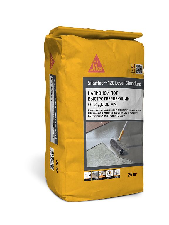 Sikafloor-120 Level Standard 25кг Пол наливной с быстрым набором прочности от 1 до 20мм купить в Санкт-Петербурге