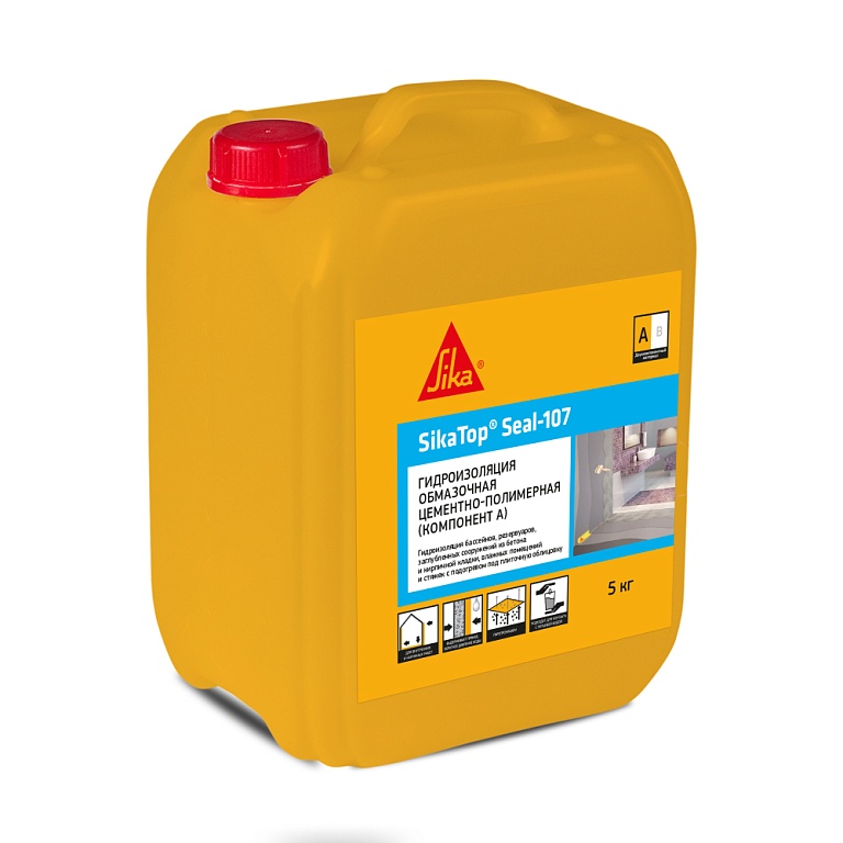 SikaTopSeal 107 А (АВ) 2-х комп. эластичная гидроизоляционная смесь купить в Санкт-Петербурге