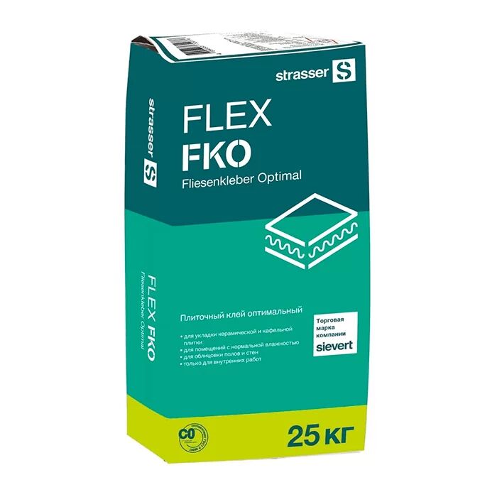 FLEX FKO Плиточный клей оптимальный CO strasser, FLEX FKO Плиточный клей оптимальный CO strasser