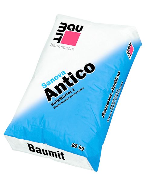 Sanova Antico 25 кг Известковый кладочный раствор, штукатурка Baumit