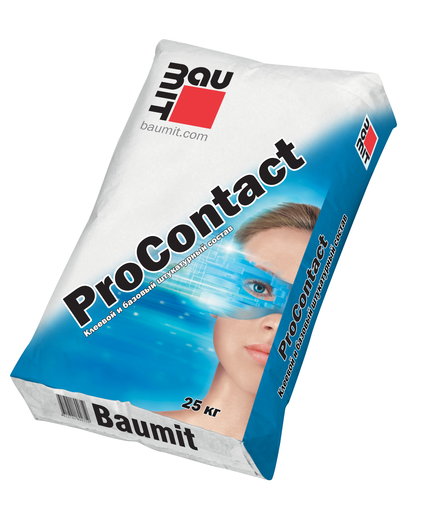 ProContact 25 кг Универсальный клеевой и базовый штукатурный состав Baumit