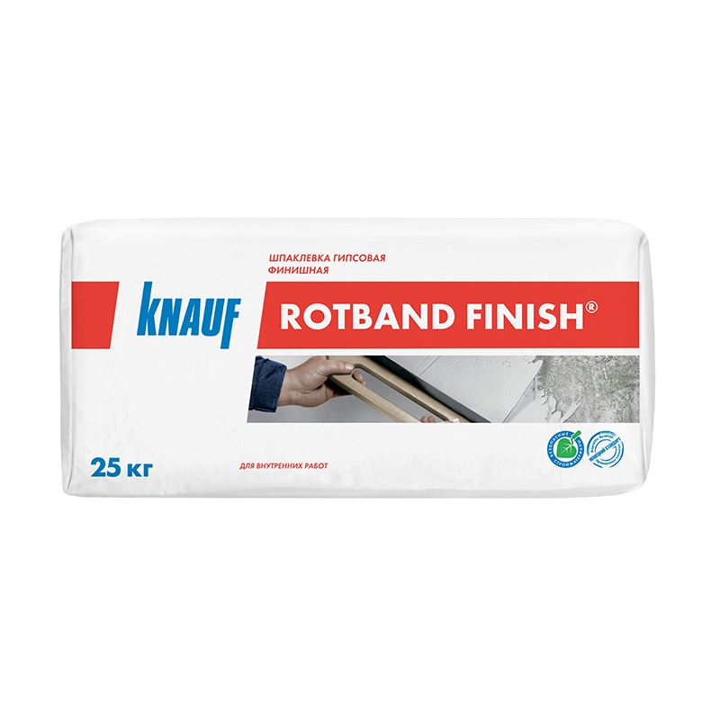 Шпаклевка гипсовая финишная КНАУФ Rotband Finish 25 кг