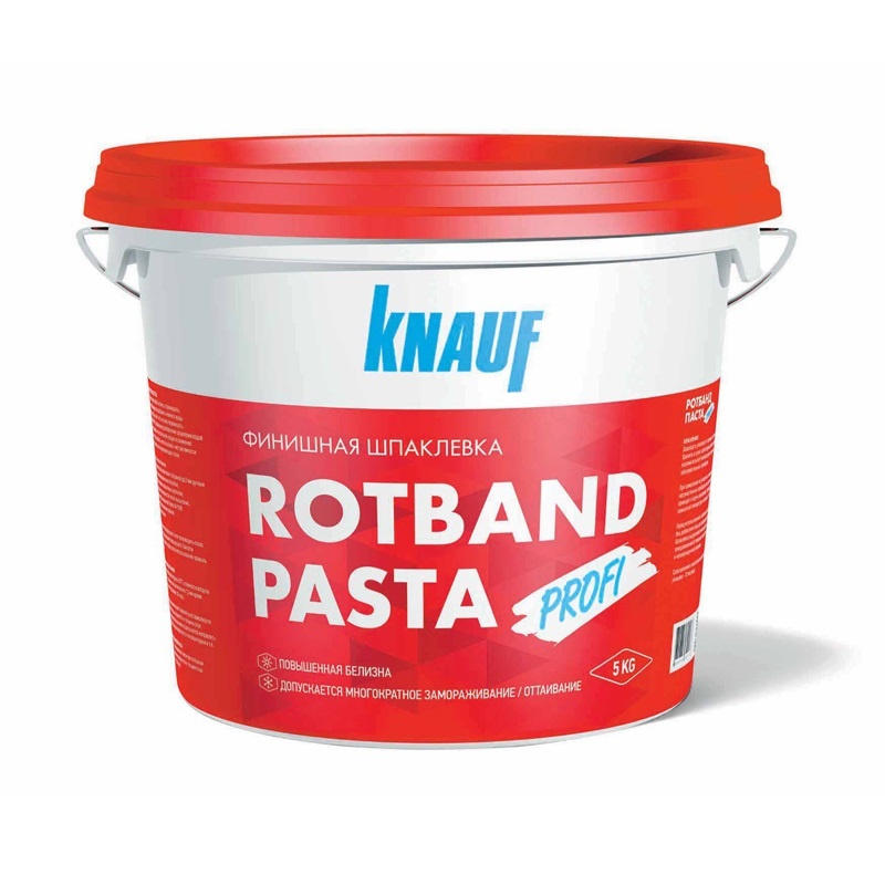 КНАУФ Rotband Pasta Profi 18 кг Шпаклевка готовая, КНАУФ Ротбанд Паста Профи Шпаклевка готовая 18кг