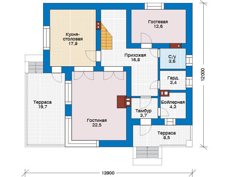 Коттедж из газобетона в СПб: 3 200 000 руб.