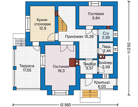 Коттедж из газобетона в СПб: 2 800 000руб.